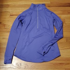 Purple zip up.